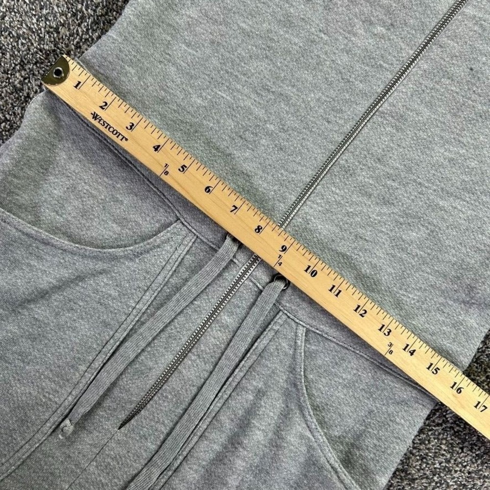 Rivet‎ Utility Maven Grey Zip Up Jumpsuit Pockets Drawstring Waist Womens Medium - Picture 10 of 16